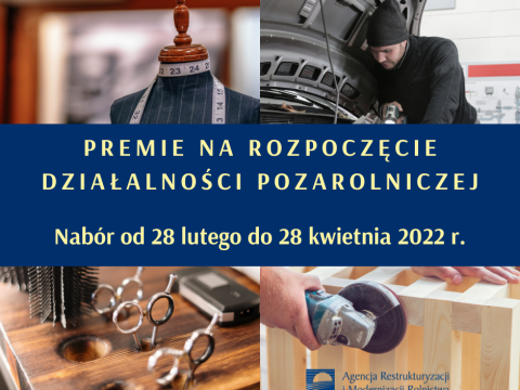 Premie na rozpoczęcie działalności pozarolniczej