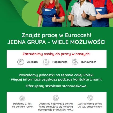 Oferta zatrudnienia w Grupie Eurocash do osób z Ukrainy