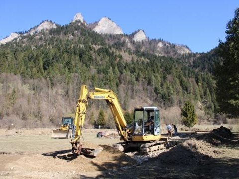 Budowa drogi rowerowo-pieszej wokół Tatr- Etap VI w Sromowcach Niżnych