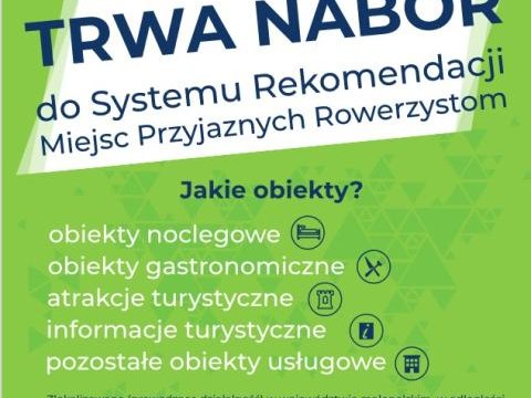 Nabór do Systemu Rekomendacji Miejsc Przyjaznych Rowerzystom w województwie małopolskim