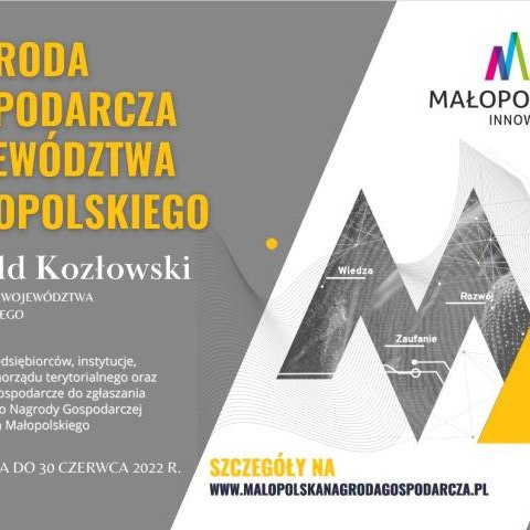 Nagroda Gospodarcza Województwa Małopolskiego 2022