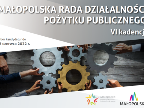 Małopolska Rada Działalności Pożytku Publicznego VI kadencji - nabór trwa do 22 czerwca