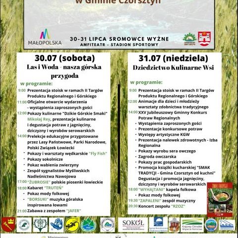 II Targi Produktu Regionalnego i Górskiego - XXV Konkurs Potraw Regionalnych w Gminie Czorsztyn