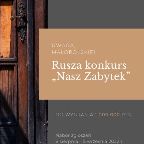 Rusza konkurs „Nasz Zabytek”