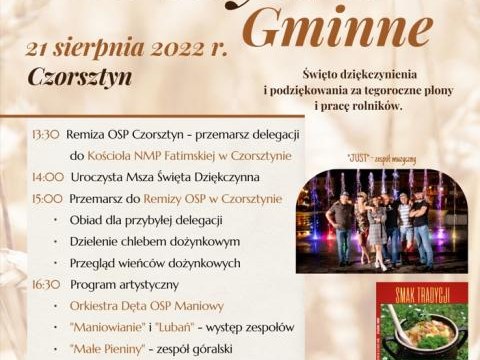 Zapraszamy na Dożynki Gminne