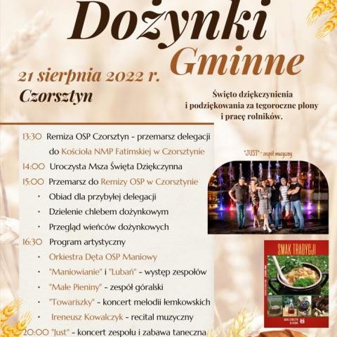 Zapraszamy na Dożynki Gminne