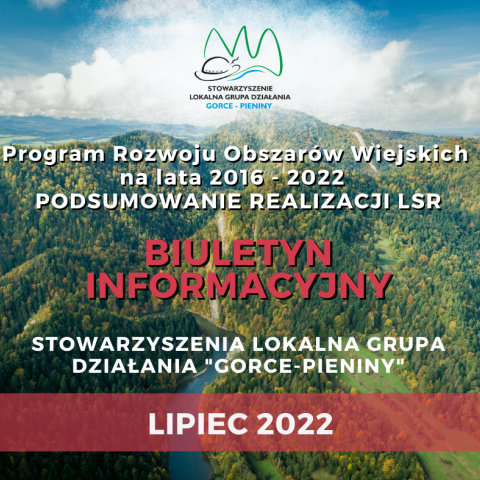 Program Rozwoju Obszarów Wiejskich na lata 2016 - 2022 - podsumowanie realizacji LSR
