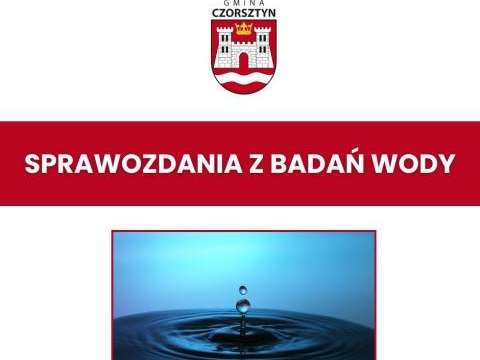 Sprawozdania z badań wody